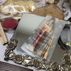 Assorted Vintage & Classic Vanity Bundle Wooden Jewelry Armoire Brushes Mirrors