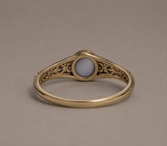Natural Star Sapphire Ring 925 Sterling Silver Vintage Filigree Handmade Ring