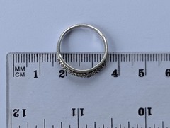 Vintage ring sterling silver 925 Size 6.5 Weight 1.41 g. Eternity Band.