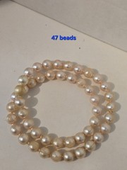Vintage Fancy Pop Bead Assorted Faux Pearl Tones And Shapes Necklaces