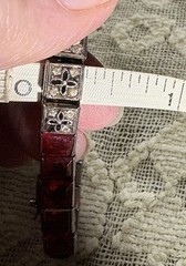 Antique Art Deco Watchenheimer Co Diamonbar Sterling Silver Bracelet 7 Inches