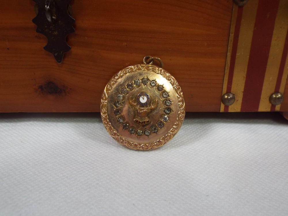 Antique IBPOEW– Elks Fraternity ( Please Read) 1874 R.B.M. Atrice Locket