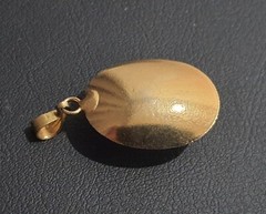 Beautiful Vintage Pendant dark Violet stone made in the USSR 1960s