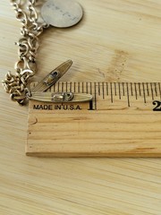 Vtg Bracelet 1/20th 12KTGF Automade & JMS 12KGF Water Skis Charm Sailboat 6¼”