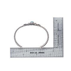 6.4″D Cadman Navajo sterling silver high grade spiderweb turquoise cuff bracelet