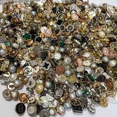 Vintage-now Costume Jewelry makeing Lots button Read Description 50pcs