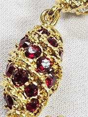CAMROSE & KROSS JBK Jackie Kennedy Royal Egg Gold Tone/Rhinestone Bracelet w/COA