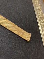 Vintage De Cesare 18K Gold Plated Mesh Bracelet Mens Woman’s Jewelry