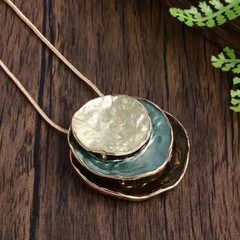 Bohemian Retro Jewelry Set Handcrafted Earrings Necklace Women Holiday Gift