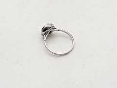 Antique 1920s $14,000 2.50ct Natural Old Euro Diamond Sapphire Platinum RIng