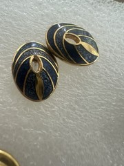 Lot of 16 Vintage Estate Sale Costume Jewelry Earrings with Backs