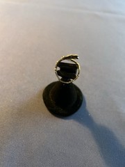 Vintage sterling silver feathers by pass ring nice open work & stamping Mexico