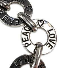 Vintage Cookie Lee Silver Tone Circle Bracelet Jewelry Women 2000’s