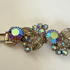 Juliana Delizza & Elster 5 Link Blue Aurora Borealis (AB) Bracelet READ