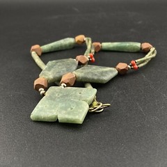 Beautifully Designed With Elegance And Fine Art Work Afghan Jade Unique Necklace