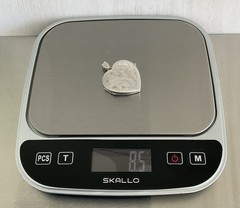Vintage Unbranded Sterling Silver Etched Heart Locket Pendant *No Chain*