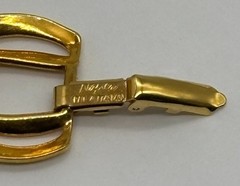 Vintage Napier Necklace and Bracelet Set Chunky Gold-Tone Links 1980s and Signed