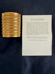 Vintage Metropolitan Museum of Art cuff Irish Late Bronze Age bracelet