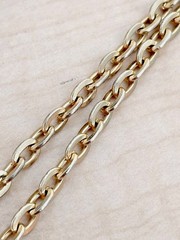 Vintage Avon Links Necklace_ Gold Tone_ Spring Ring Clasp _ 28 In Length