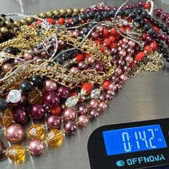 Lot 11 Unique Mixed Metals Chunky Bronze Silver Gold Brass Tone Chain Necklaces