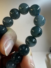 Natural A-Grade Jade ice blue water jadeite beads bracelet 10mm stretch new