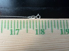 0.66g Vintage Sterling Silver 925 Delicate Cable Chain Necklace 18 in M