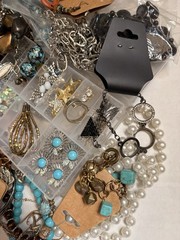 Bulk Mixed Jewelry Lot – Wearable, Craft, Resell, Junk – Vintage to Modern