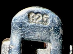 Sterling Silver 925 Marcasite Hinged Links Bracelet 21 gr Vintage 7.5″