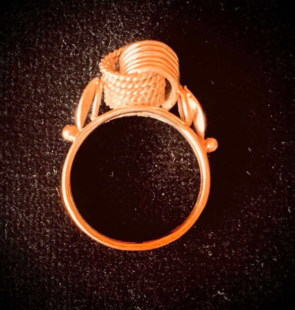 Original Vintage Gold Ring 14K 583 Made in USSR Weight 4.66 g. Size 16.5