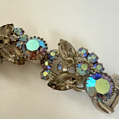 Juliana Delizza & Elster 5 Link Blue Aurora Borealis (AB) Bracelet READ