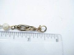 Vintage Gold Filled 5.2mm Pearl Bracelet 7.5″