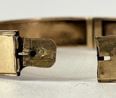 Antique Imperial Russian 14K Gold Bangle Bracelet – 56 Zolotnik Hallmark