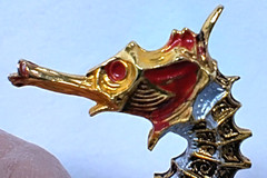 Vintage Seahorse Figural Brooch Pin Nautical Coastal Enamel Made Spain Beach
