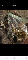 3 Pounds Jewelry Costume Vintage Mix LBS necklaces bracelets pins rings etc lbs