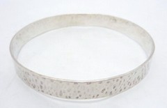 Vintage Hand Hammered Sterling Silver Artisan Studio Made Bangle Bracelet 27100