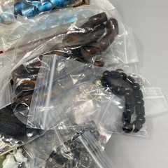 Glass Bead Jewelry Craft Repair Lot 2.7 lbs Multicolor Assorted Shapes Sizes