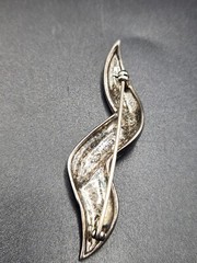 Beautiful Judith Jack Sterling Silver Marcasite Brooch and Earrings