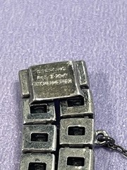 WACHENHEIMER ANTIQUE STERLING SILVER ART DECO DIAMONBAR BRACELET JUST LOVELY!!