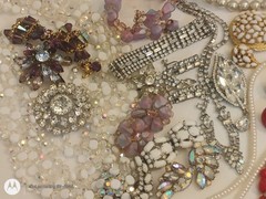 Vintage Jewelry Lot Vendome Trifari Kramer Art Warner RS Glass Crystal+