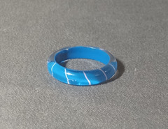Vintage Hand Painted Lucite Resin Acrylic Ring – Size 7.5 – One of A Kind