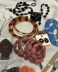 Vintage To Now Jewelry Lot Untested 17 Pieces Eclectic Beaded Seiko Timex