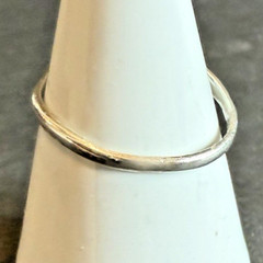 Vintage Sterling Silver Green Ring Size 9.75