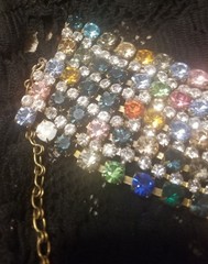 BIJOUXMG, Vintage Rhinestone Bracelet, 1950s