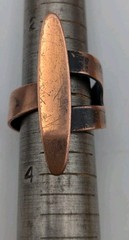 Vintage MCM Copper Handcrafted Ring
