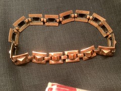 Renoir copper choker necklace, vintage