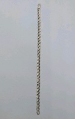 Vintage 925 Sterling Silver Curb Link Chain Bracelet 7.5″ Charm Starter – 3.2g