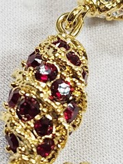 CAMROSE & KROSS JBK Jackie Kennedy Royal Egg Gold Tone/Rhinestone Bracelet w/COA