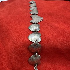 Antique WWII Sweetheart Sterling Silver Bracelet. Tested. 13.4 G.See pics.
