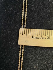 Vtg DESIGNER ACO 1/20 12K GOLD FILLED CHAIN Link NECKLACE 24in- S155