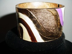 MID CENTURY ORIGINAL SIGNED LANVIN PARIS RUNWAY HAUTE COUTURE BRACELET XLNT!